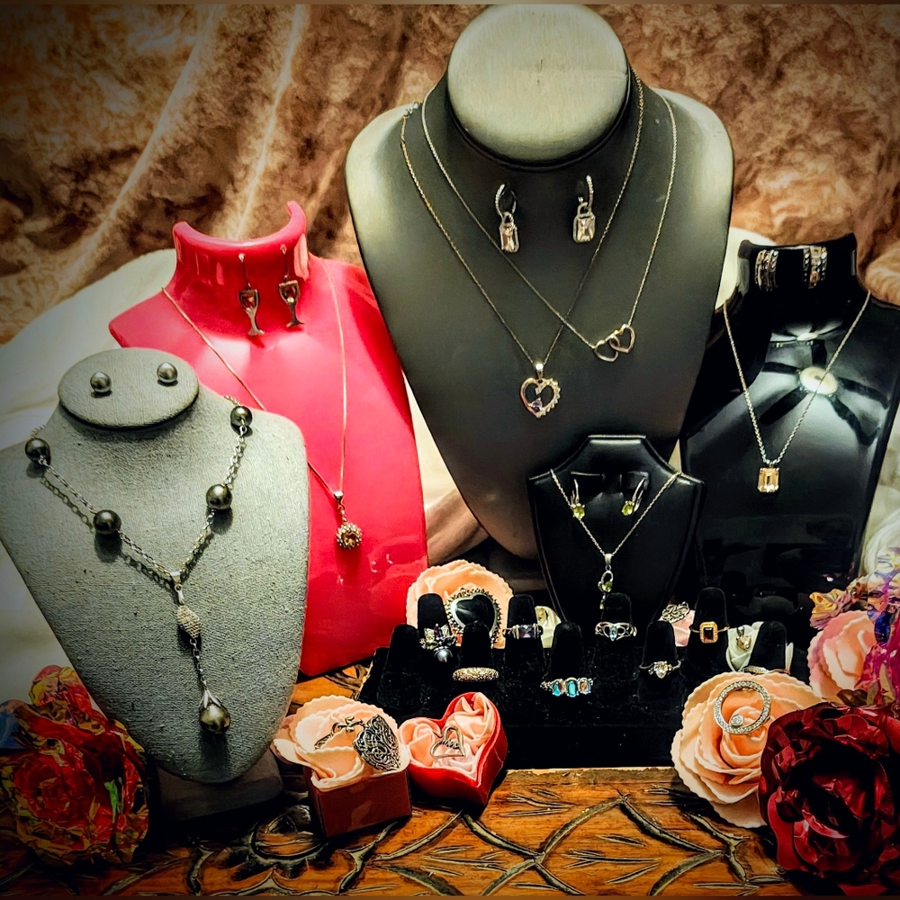 EXQUISITE Estate & Sterling Silver Jewelry LOT/Signed&Tested